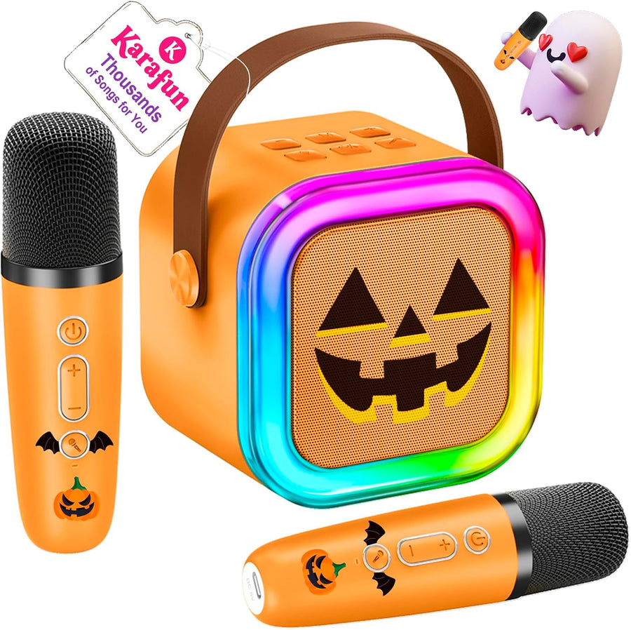 Halloween Karaoke Machine for Kids Birthday, Gifts Toys for Girls Ages 3-12