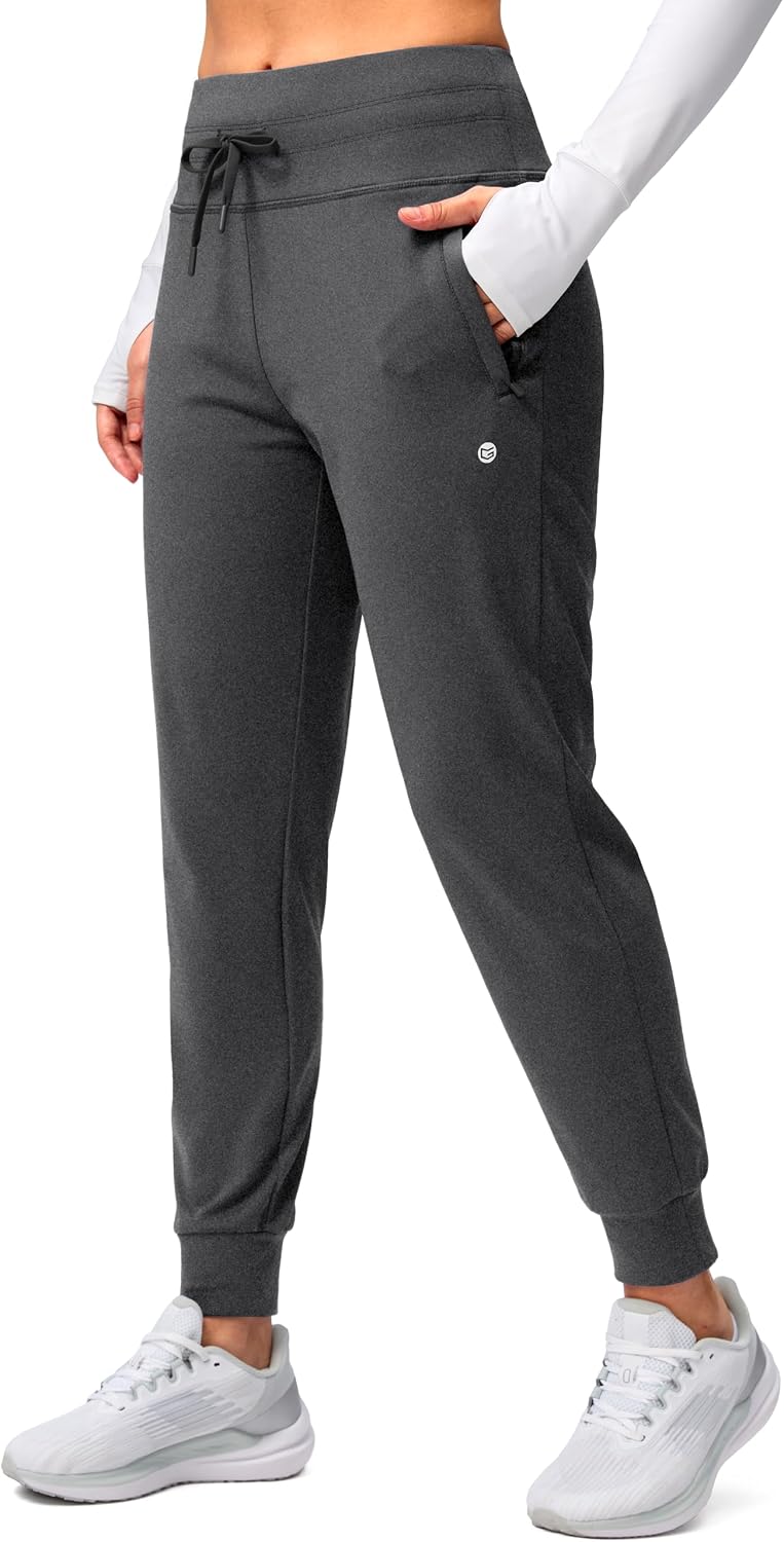 G Gradual Women's Fleece Lined Joggers Water Resistant Hiking Pants
