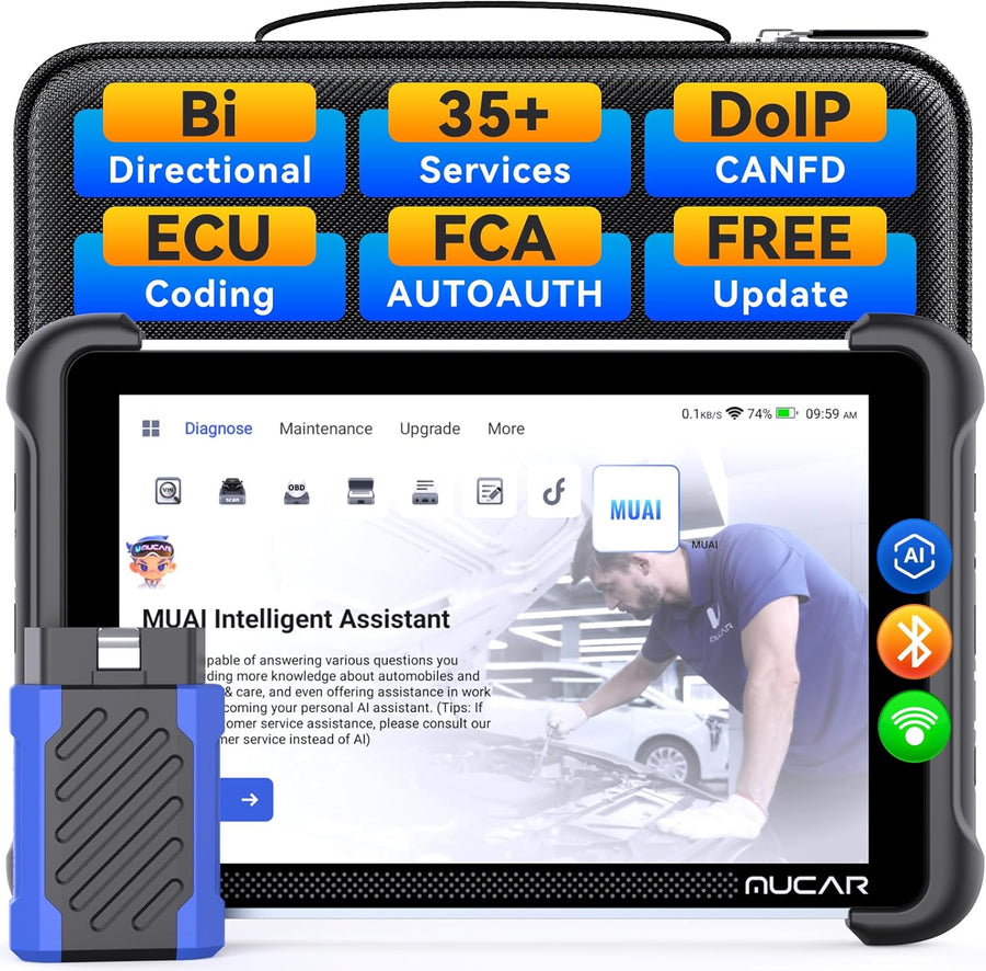MUCAR 892BT Full System AI Bidirectional Scan Tool, Free Lifetime Updates