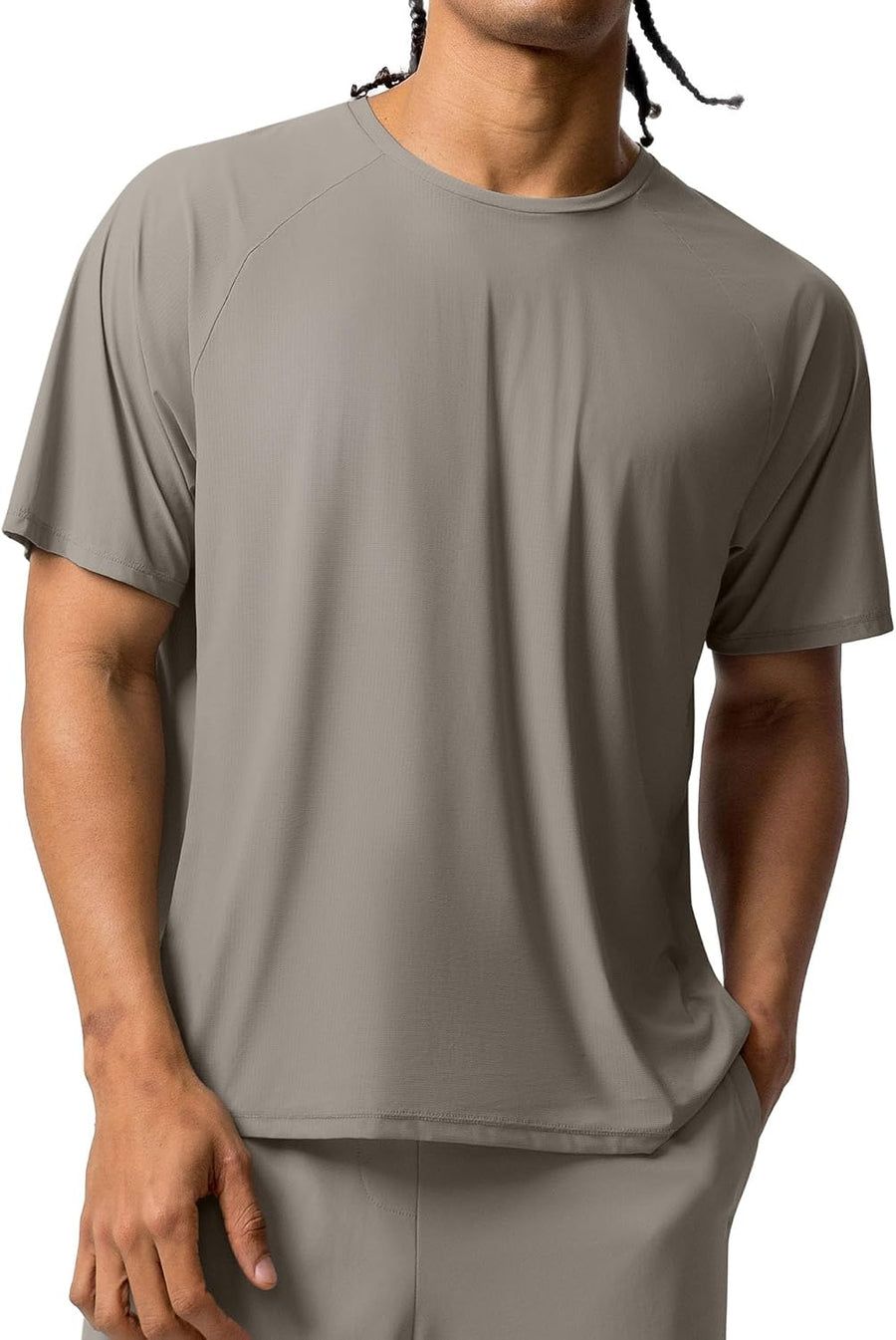 BRXL Men's Running Shirts Quick Dry Lightweight Breathable Cooling Short Sleeve T-Shirts Workout Athletic