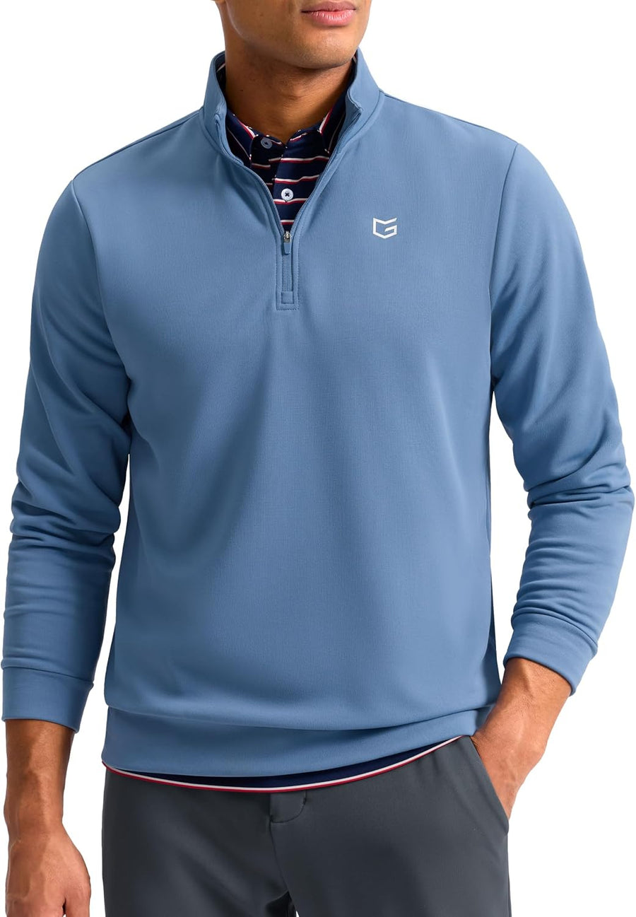 G Gradual Men's Fleece Quarter Zip Pullover Golf Sweatshirts