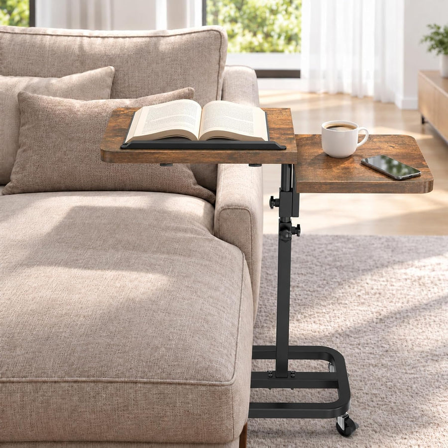 2026 Anti-Wobble Modern Rolling Portable Laptop Table with Lockable Wheels