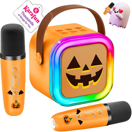 Halloween Karaoke Machine for Kids Birthday, Gifts Toys for Girls Ages 3-12