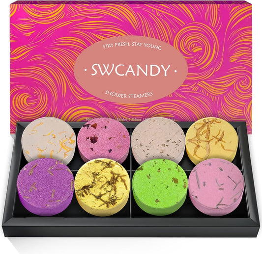 SWCANDY Shower Steamers Aromatherapy Teen Girl Gifts Trendy Stuff 8 Pcs