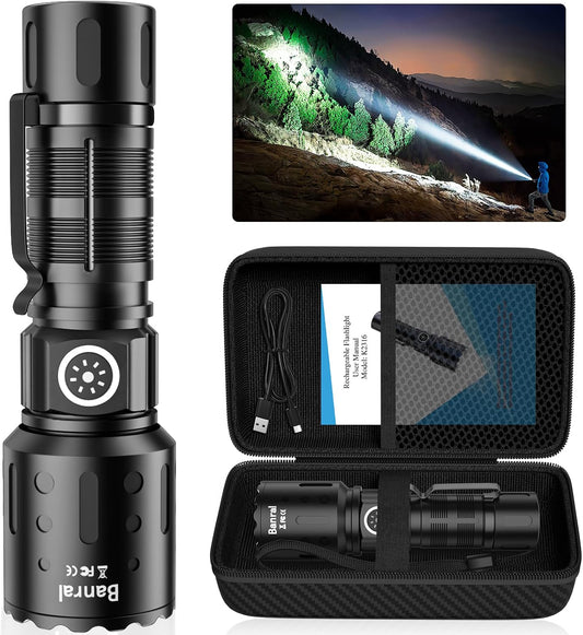 Rechargeable Flashlights High Lumens,Super Bright Small Powerful Flashlight