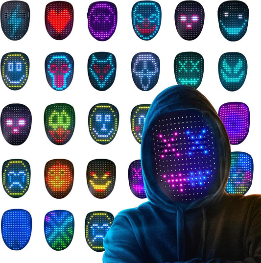 Led Mask Light Up Mask With Gesture Sensing, Kids Toys Gifts for Men Boys