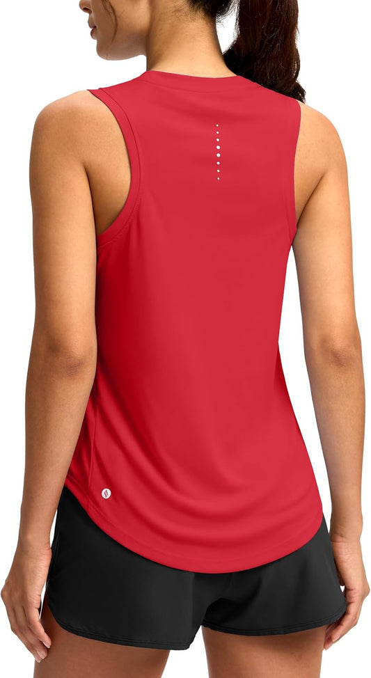 SANTINY Women's Workout Tank Top Racerback Athletic Shirt
