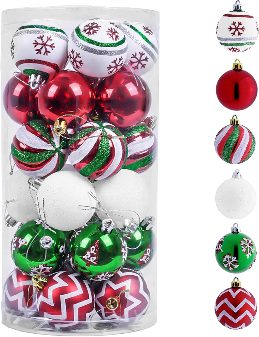 Valery Madelyn 30ct Christmas Ornaments Tree Decorations Set 2 Inch