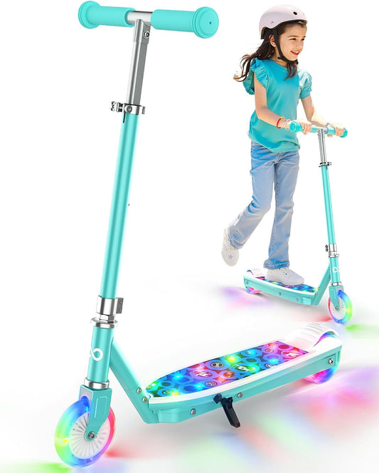 Gyroor KS2 Electric Scooter for Kids, 5 MPH, LED Light-Up Wheels, Ages 3-8