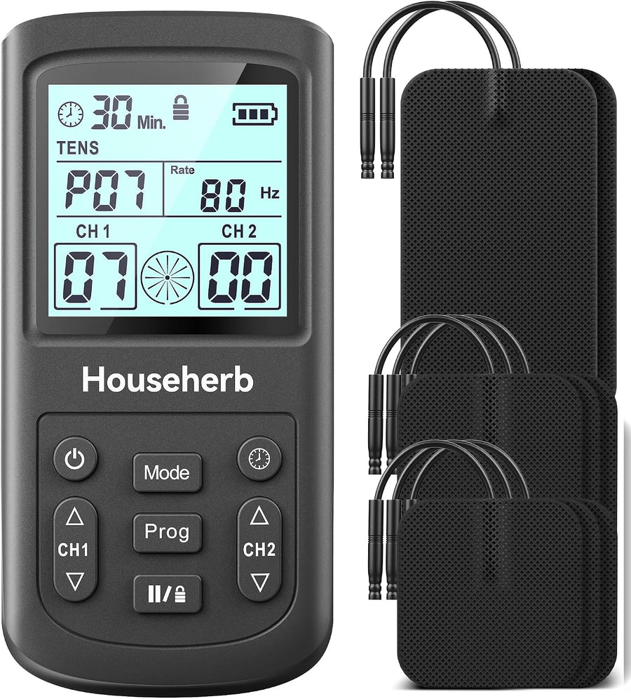 TENS Unit Muscle Stimulator for Pain Relief, EMS Massager, Dual Channel