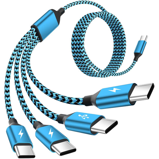 Travel USB C 4 in 1 Charging Cords,Four Type C Ports Mulit Charging Cable