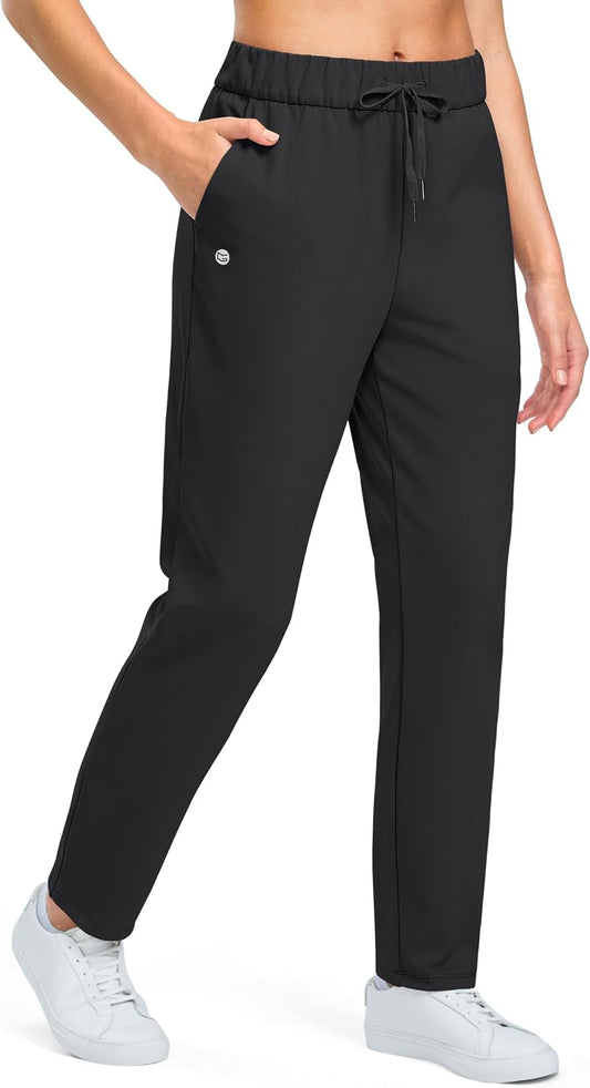 G Gradual Fleece Lined Pants Women 27.5"/29"/31" Warm Golf Pants 3 Pockets