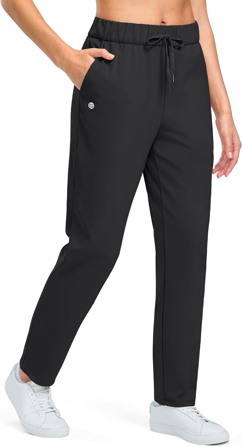 G Gradual Fleece Lined Pants Women 27.5"/29"/31" Warm Golf Pants 3 Pockets
