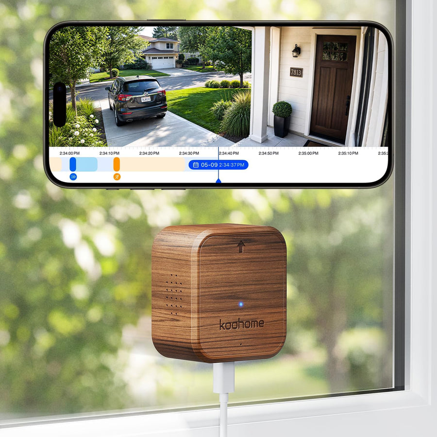 3MP 2K Window Security Camera for Home, No Subscription