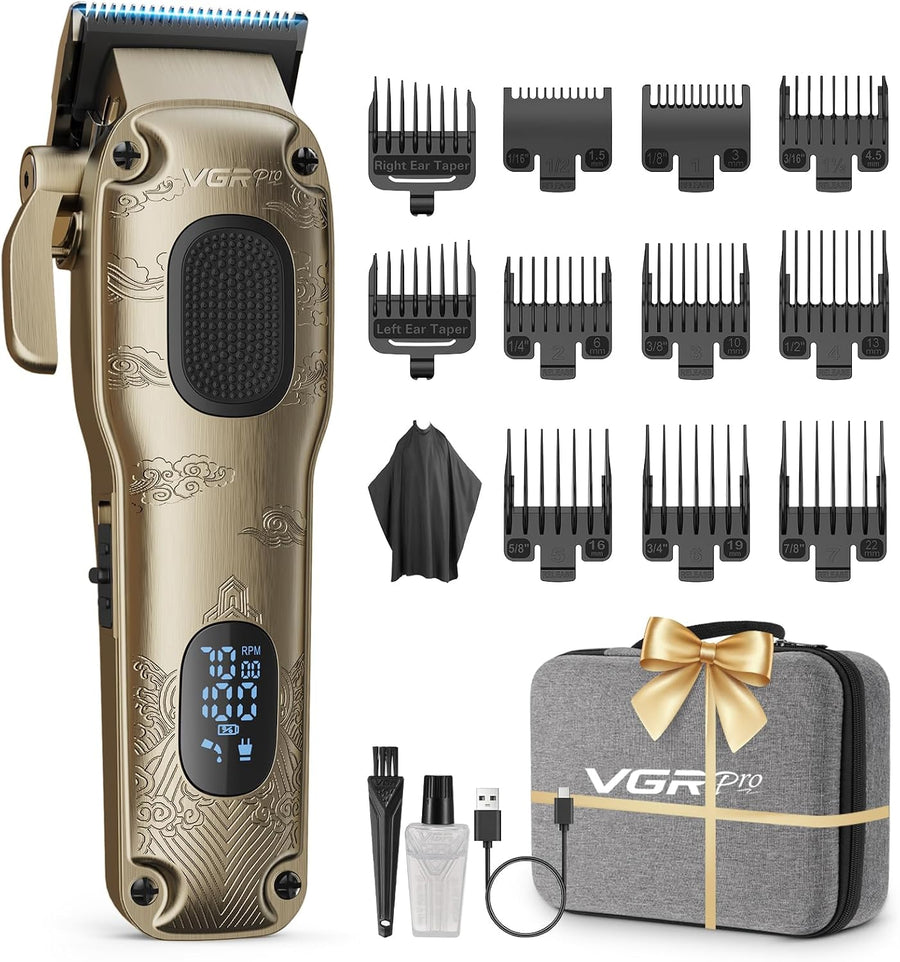 VGRPRO Hair Clippers for Men Professional, Cordless & Corded Barber Clipper