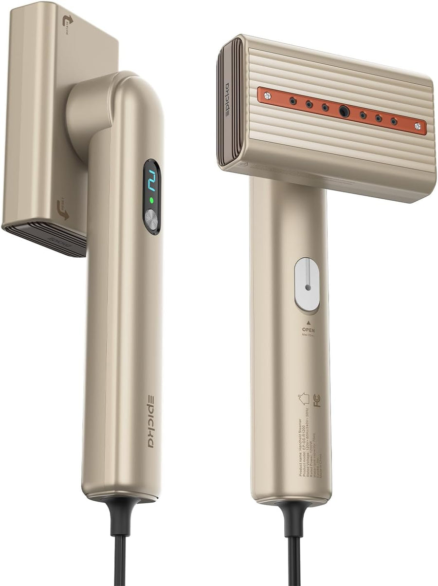 Epicka Dual Voltage Global Travel Steamer (100-240V), Gold