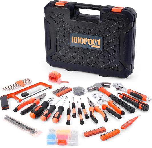 KOOPOOL 160-Piece Household Tool Set for Home Repairs