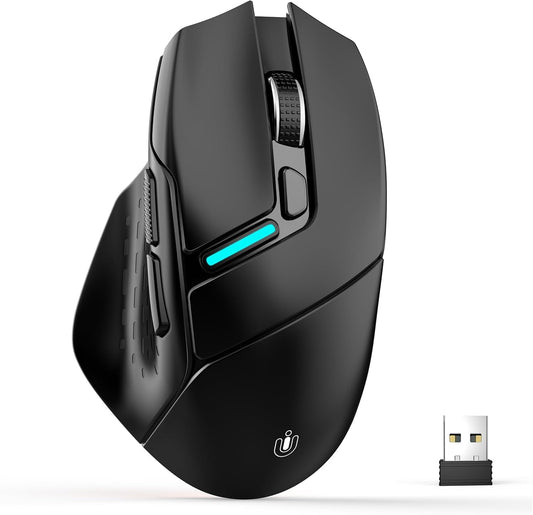 Uineer Wireless Mouse, Tri-Mode Bluetooth Mouse, USB-A Wired and 2.4G,