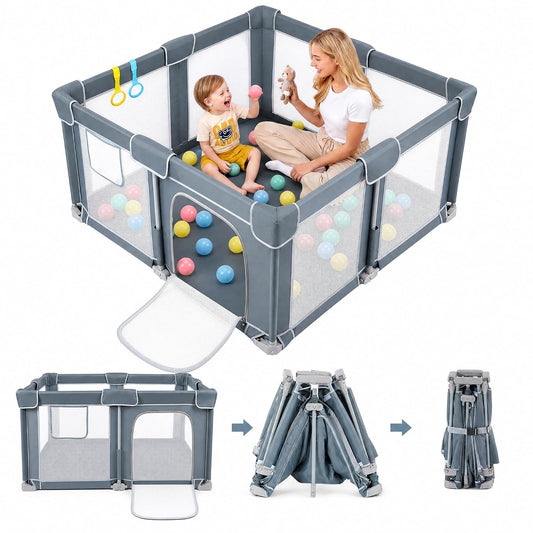 Dripex Foldable Baby Playpen, 50 x 50 Playpen for Babies and Toddlers