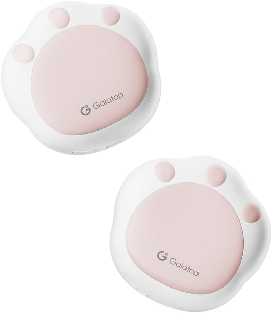 Gaiatop Hand Warmers Rechargeable, 2 Pack Pocket Warmer Cute Cat Paw