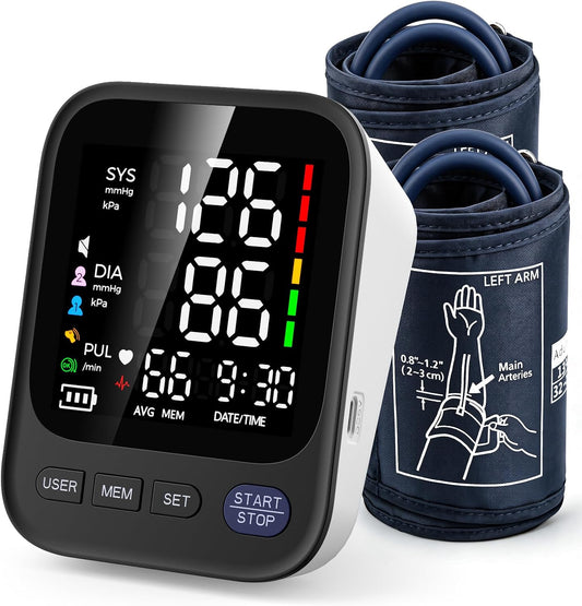 Automatic Upper Arm Electromic Blood Pressure Monitor with 2 Cuffs