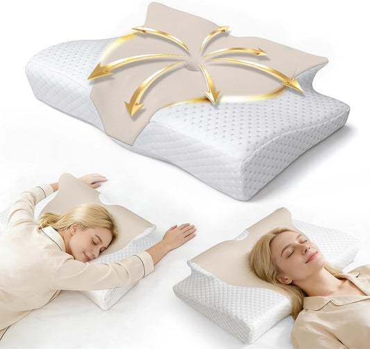 Cervical Neck Pillow for Pain Relief,Adjustable Ergonomic Pillow