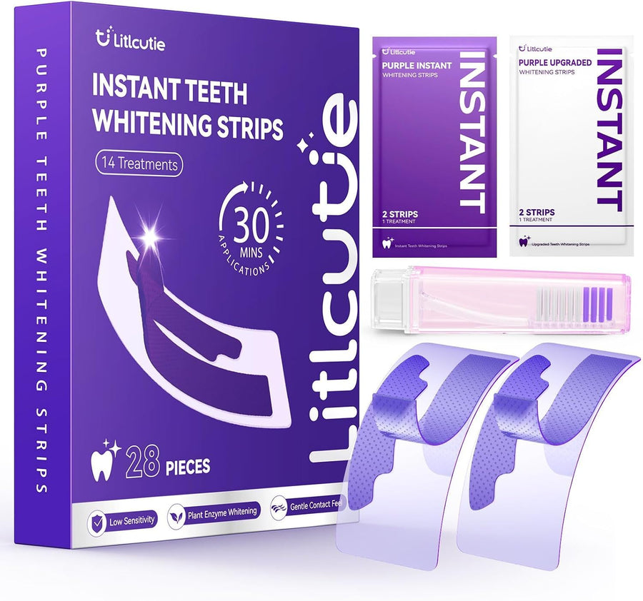 Purple Teeth Whitening Strips 14-Day Whitening Kit