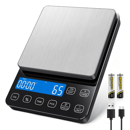 Food Scale, 0.1g/0.001oz High Precision Kitchen Scale with Percentage Mode