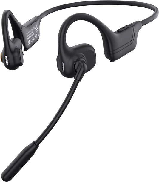 Open Ear Headphones with Mic,Bluetooth Headset with Microphone