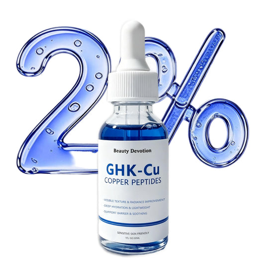 Copper Peptides Serum for Face, 2% GHK-Cu With Hyaluronic Acid, Anti-Aging Hydrating, Fine Lines, Firming & Skin Barrier Support1 Fl Oz
