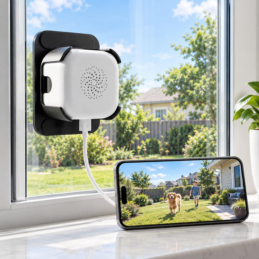 AXB Window Camera for Home Security: 2K Indoor Camera with Night Vision