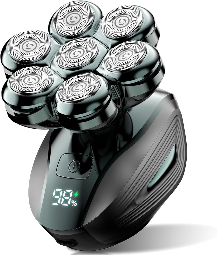 Head Shavers for Bald Men: 7D Floating with 120-Min Run & IPX7