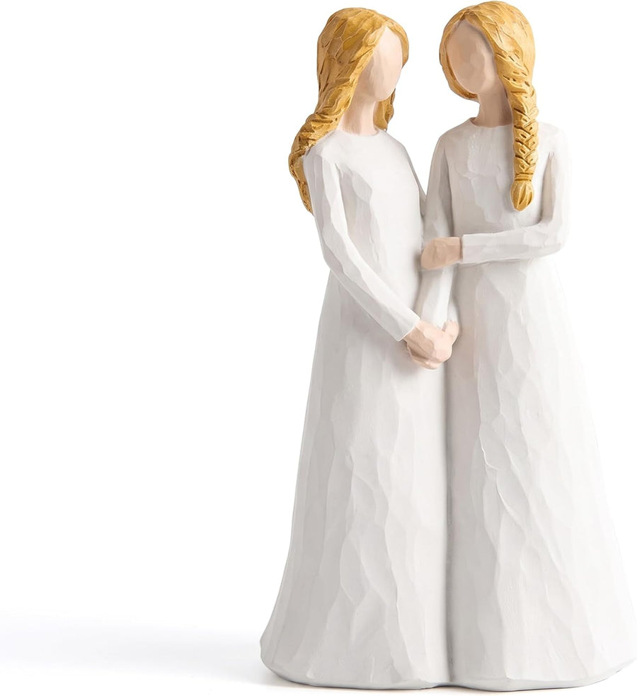 Sister Figurine – Best Friend Gift for Women, Hand-Painted Statue