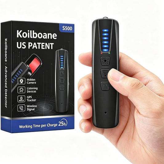 AI 7-in-1 Hidden Camera Detector, 4 Mode Anti-Spy RF, GPS & Bug Detector