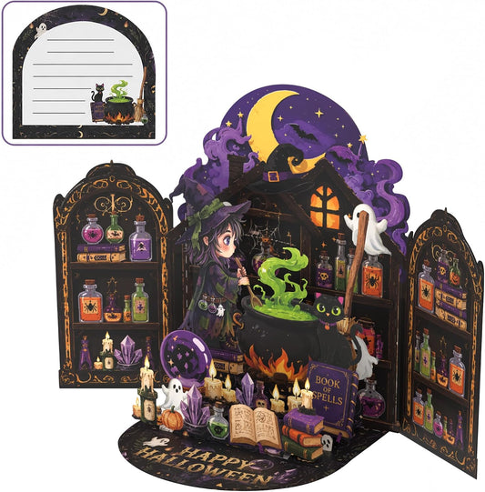 3D Pop Up Halloween Card with Envelope, Halloween Greeting Card