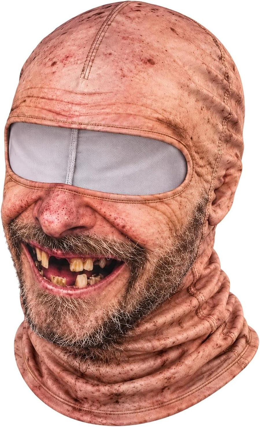 Old Man Ski Mask Funny Realistic Face Balaclava for Men Halloween Costume